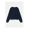 Pull&Bear Pulover temno modra