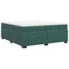 vidaXL vidaXL Box spring postelja z vzmetnico temno zelena 200x200 cm žamet, (21310123)