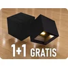 Solarna LED zidna svetiljka sa senzorom LED/9W/3,7V 3000/4000/5000K IP65 2600mAh crna