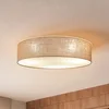 Duolla Stropna svetilka Boho, juta/juta, O 80 cm, tekstil, E27 - Hodnik - Tkanine/tekstil
