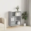Regal za knjige boja betona 69,5x32,5x90 cm konstruirano drvo