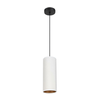 Luster na sajli AVALO 1xE27/60W/230V bela/bakrena
