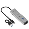 i-tec Univerzalni polnilni kovinski razdelilnik 2x USB-C 2x USB-A, PD 85W
