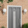 Vanjska zidna lampa 2 pcs Srebrno 28 x 25 x 38 cm