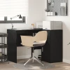 Kutni stol s ladicama Crni hrast 102 x 88 x 75 cm