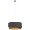 Eglo 39931 - Luster na sajli MANDERLINE 1xE27/40W/230V braon/zlatna