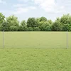 Zavarena žičana ograda s postom 10 x 0,6 m Srebrna Mreža