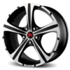 FELNA ALU 15X6.5 4/108 ET38 72.3 REDS BLACK KNIGHT BLACK