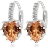 Naušnice Silver Heart - Žuta KP1558