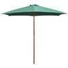 Suncobran 270 x 270 cm s drvenim stupom zeleni