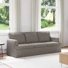 Sofa Sivo-smeđa 201 x 80 x 85 cm tkanina