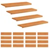 Vidaxl Stopnice 20 kos 100 x 30 x 2 cm Svetlo rjava Trda bukovina