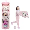 Northix Barbie punčka z roza jagnječjim kostumom in 10 presenečenji