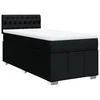 Vidaxl Box spring postelja z vzmetnico črn 90x190 cm blago