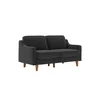 ATELIER DEL SOFA 2-Seat Sofa Robin 2 Night Grey Walnut