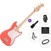 Fender Squier Sonic Bronco Bass LRL SET 2 Tahitian Coral Električna bas kitara