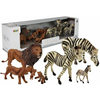 shumee Set figur Afrika Divje živali Družina levov Zebre