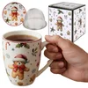 Basilur CHRISTMAS CUTIES Čajni servis: porcelanska skodelica 360 ml s čajni filter in pokrovom ZA ZELIŠČA, BOŽIČNO DARILO