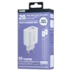 Remax Kućni punjač Kiddy RP-U120, 20W, USB-A i USB-C, sa USB-C na Lightning kablom, Bijeli