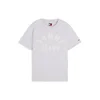 Tommy Jeans Majica pegasto siva/bela