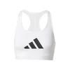 ADIDAS PERFORMANCE Športni nederček POWER REACT črna/bela
