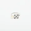 Prstan Off-White Ow Ring Silver/ Black 56