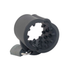 Brutus Cruncher Silicone Lockable Spiked Ball Stretcher Black