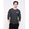 neverover Funkcionalna majica Mens Essential Striped Long Sleeve T-shirt črna