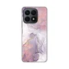 Silikonska maska za Honor X8a Pink Marble Print šarena
