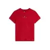 Tommy Jeans Majica LINEAR  rdeča / črna / bela