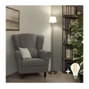 Brilagi - LED podna lampa CERIA 1xE27/40W/230V prečnik 20,5 cm bela/mat hrom