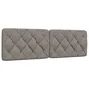 Vidaxl Blazina za vzglavje taupe 160 cm blago