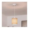BRILAGI - LED luster na sajli NUBILA 1xE27/60W/230V prečnik 14 cm bela/svetlo braon
