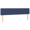 Vidaxl Posteljno vzglavje modra 180x7x78/88 cm blago