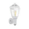 Eglo 79288 - Spoljašnja zidna lampa sa senzorom MONSELICE 1xE27/28W/230V IP44 bela