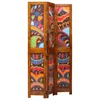 vidaXL vidaXL ločnik prostora 3 paneli medeno rjav 35x1.5x160 cm trden les akacija, (22094553)