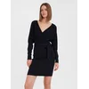 VERO MODA Pletena obleka črna