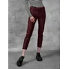 Burgundy Womens Cropped Slim Fit Diesel Jeans - Womens