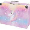 Skladljiv šolski kovček Rainbow Unicorn s kovanjem