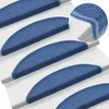 Prostirke za stepenice 10 kom 56x17x3 cm plave poluokrugle