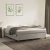 Okvir za krevet s oprugom svjetlosivi 180x200 cm baršunasti