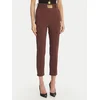 Elisabetta Franchi Hlače iz tkanine PA-132-61E2-V350 Rjava Regular Fit