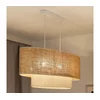 Duolla - Luster na sajli DOUBLE OVAL YUTE 2xE27/15W/230V braon/krem