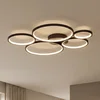 Trio Lighting Stropna svetilka Rondo LED, mat črna - Dnevna soba/jedilnica - Sodobni - črna mat barva - Kovina