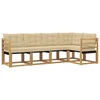 Set vanjskih sofa 5 kom. Bijela i bež