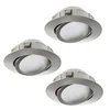 Eglo 95859 - Komplet od 3 LED ugradnih plafonskih svetiljki PINEDA, LED/6W/230V