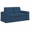 Vidaxl Kavč Modra 162 x 80 x 82 cm blago