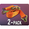 KAMAR Vpenjalni trak z ragljo, širina traku 50mm, dolžina 10m, nosilnost 5 ton/2-PACK! [AKC5010]