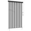 vidaXL vidaXL Rolo Antracitna in bela 60 x 250 cm Tkanina in aluminij, (5000247043)