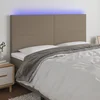 LED posteljno vzglavje roza 200x5x118/128 cm blago